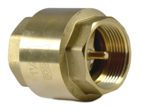 Zawór zwrotny z grzybkiem mosiężnym 1,1/4" Goshe 0200.173