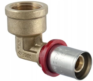 TDM Kolano zaprasowywane GW mosiężne PEX 1" x 25